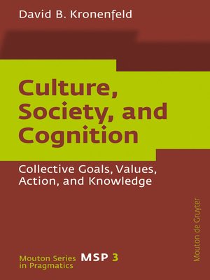 cover image of Culture, Society, and Cognition